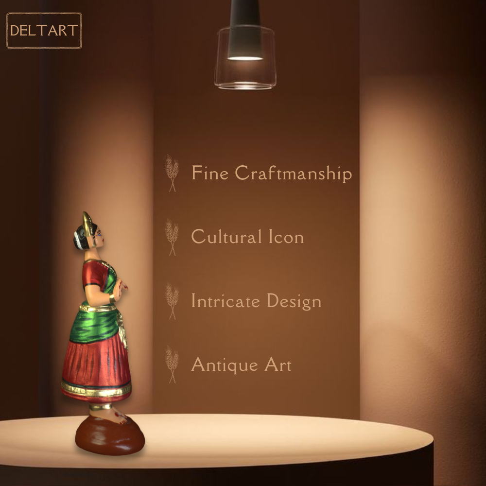 Deltart – Tanjore Dancing Doll (11 Inch)
