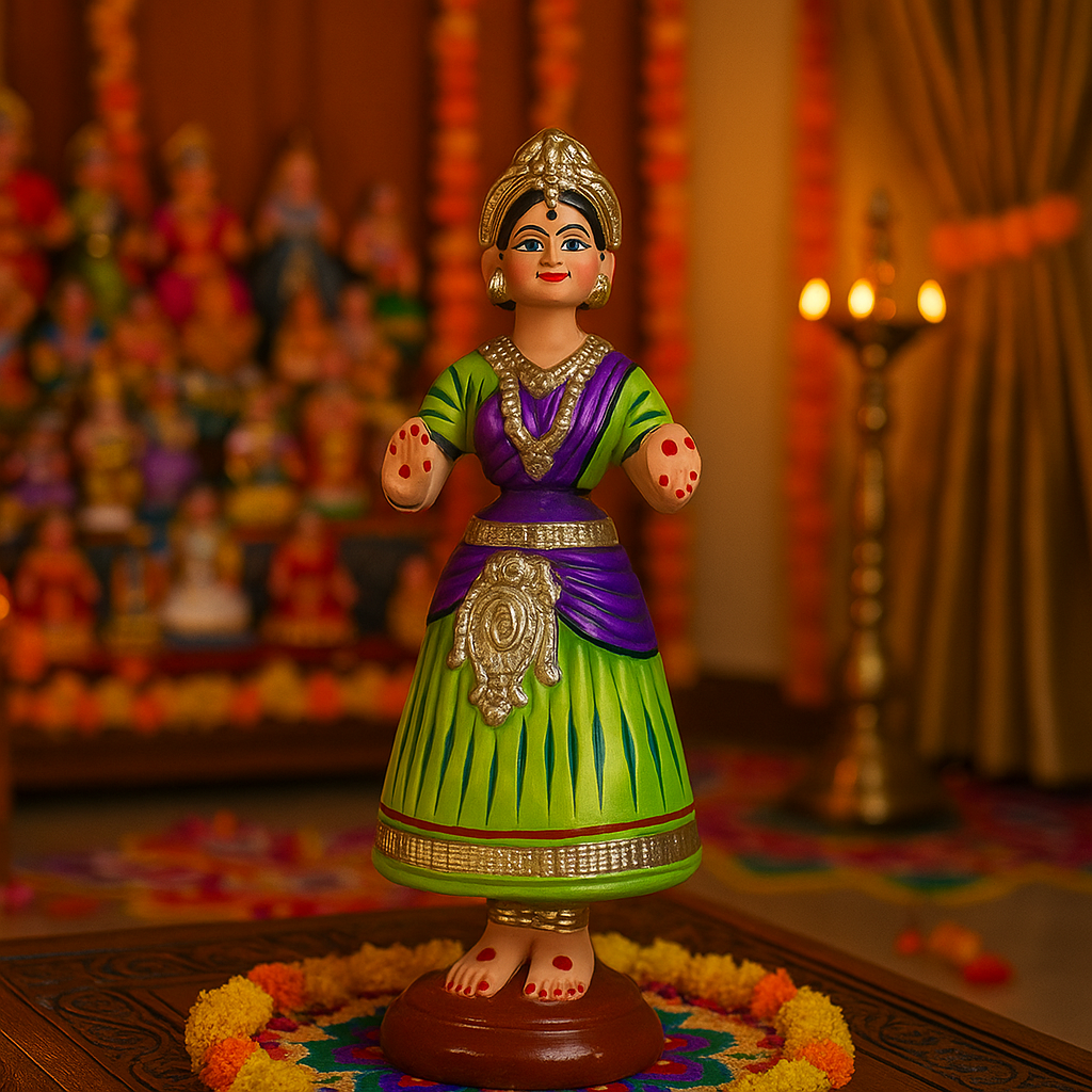 Deltart – Tanjore Dancing Doll (11 Inch)