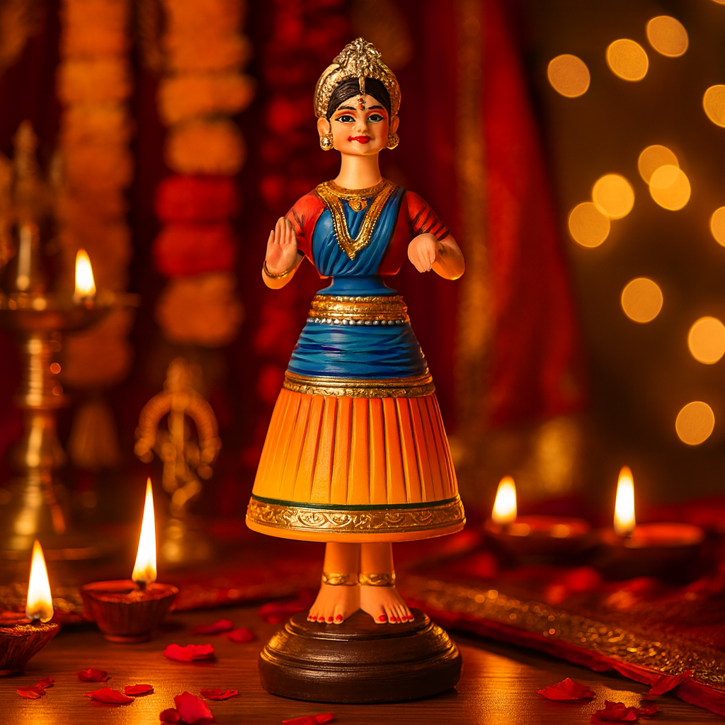 Deltart – Tanjore Dancing Doll (11 Inch)