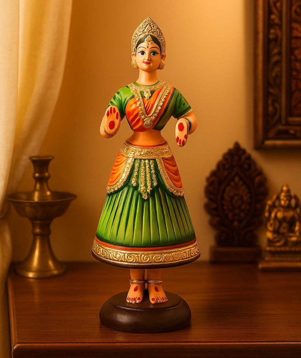 Deltart – Tanjore Dancing Doll (15 Inch)