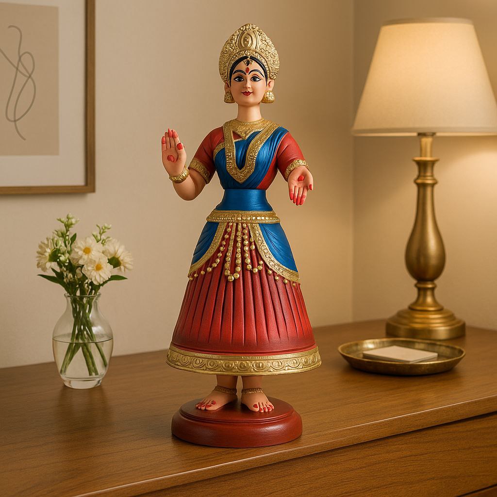 Deltart – Tanjore Dancing Doll (15 Inch)