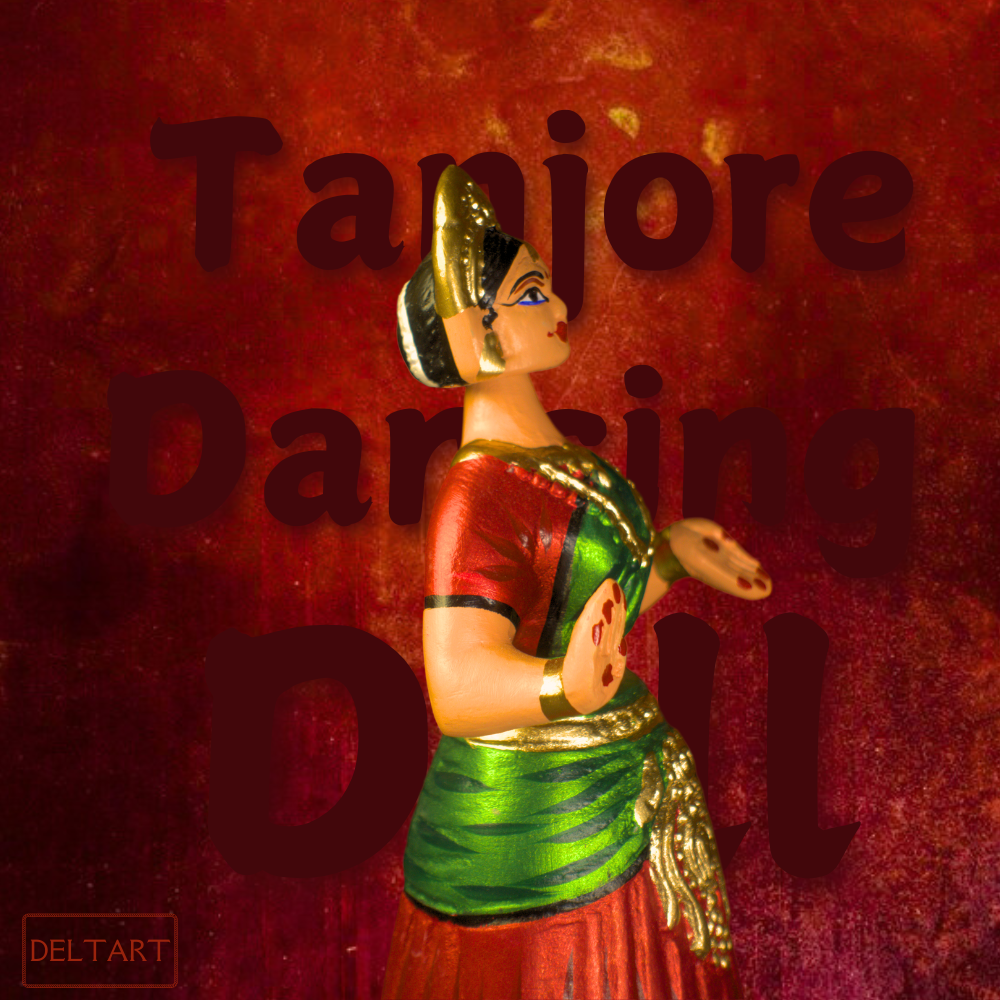 Deltart – Tanjore Dancing Doll (11 Inch)