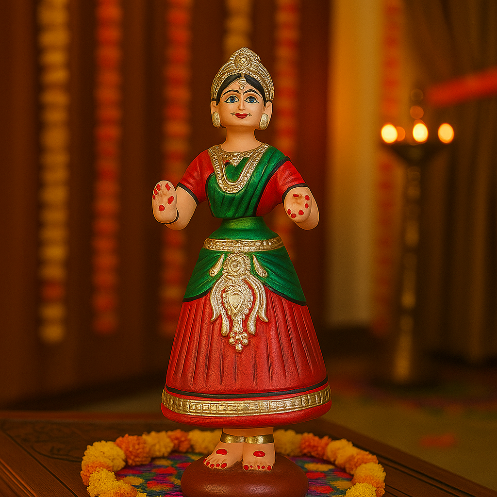 Deltart – Tanjore Dancing Doll (11 Inch)