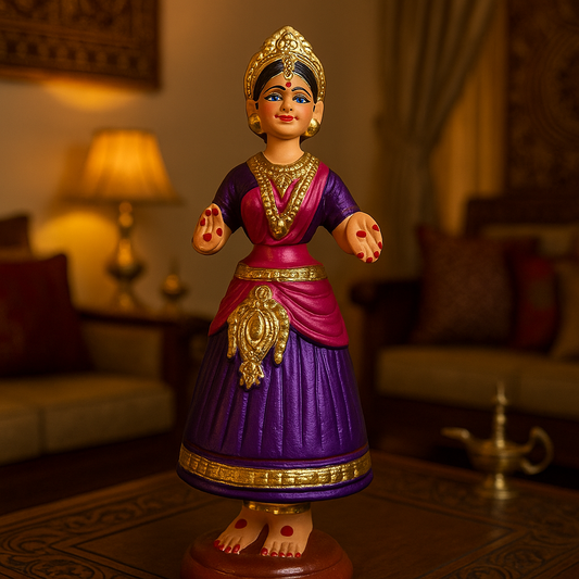 Deltart – Tanjore Dancing Doll (11 Inch)