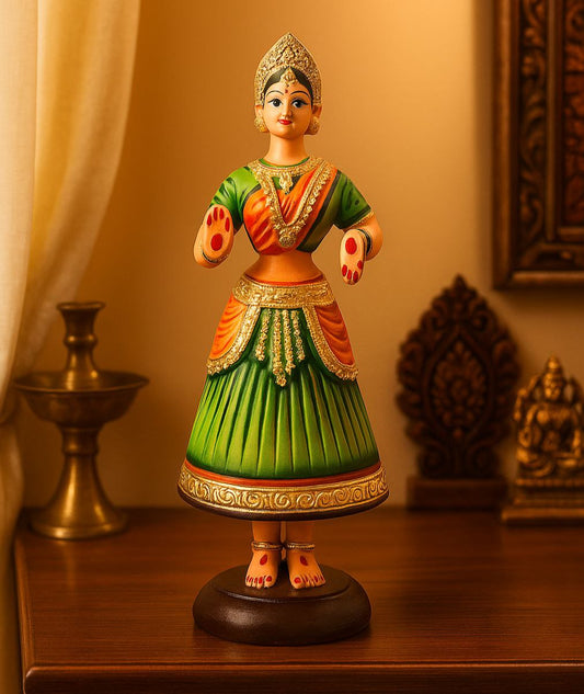 Deltart – Tanjore Dancing Doll (15 Inch)